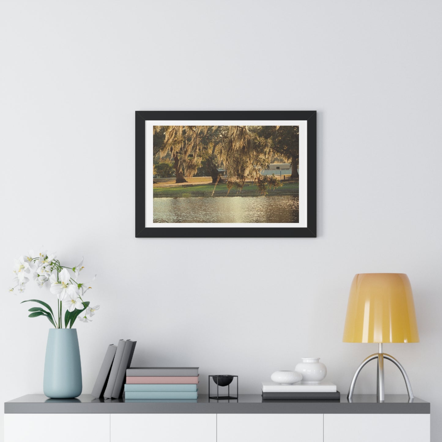 A Golden Park - Framed Horizontal Poster