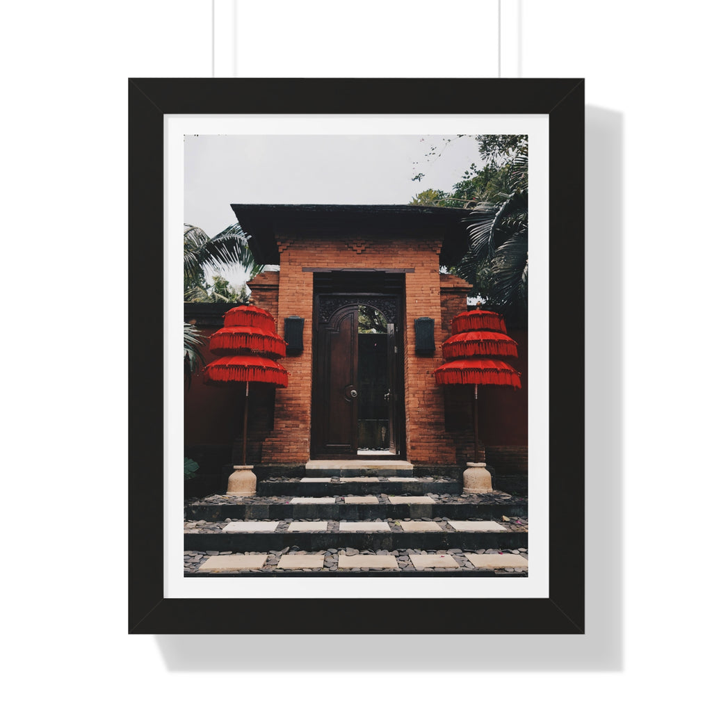Indonesian Entrance - Framed Vertical Poster