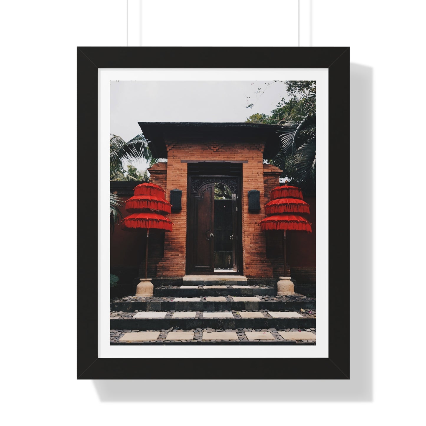 Indonesian Entrance - Framed Vertical Poster