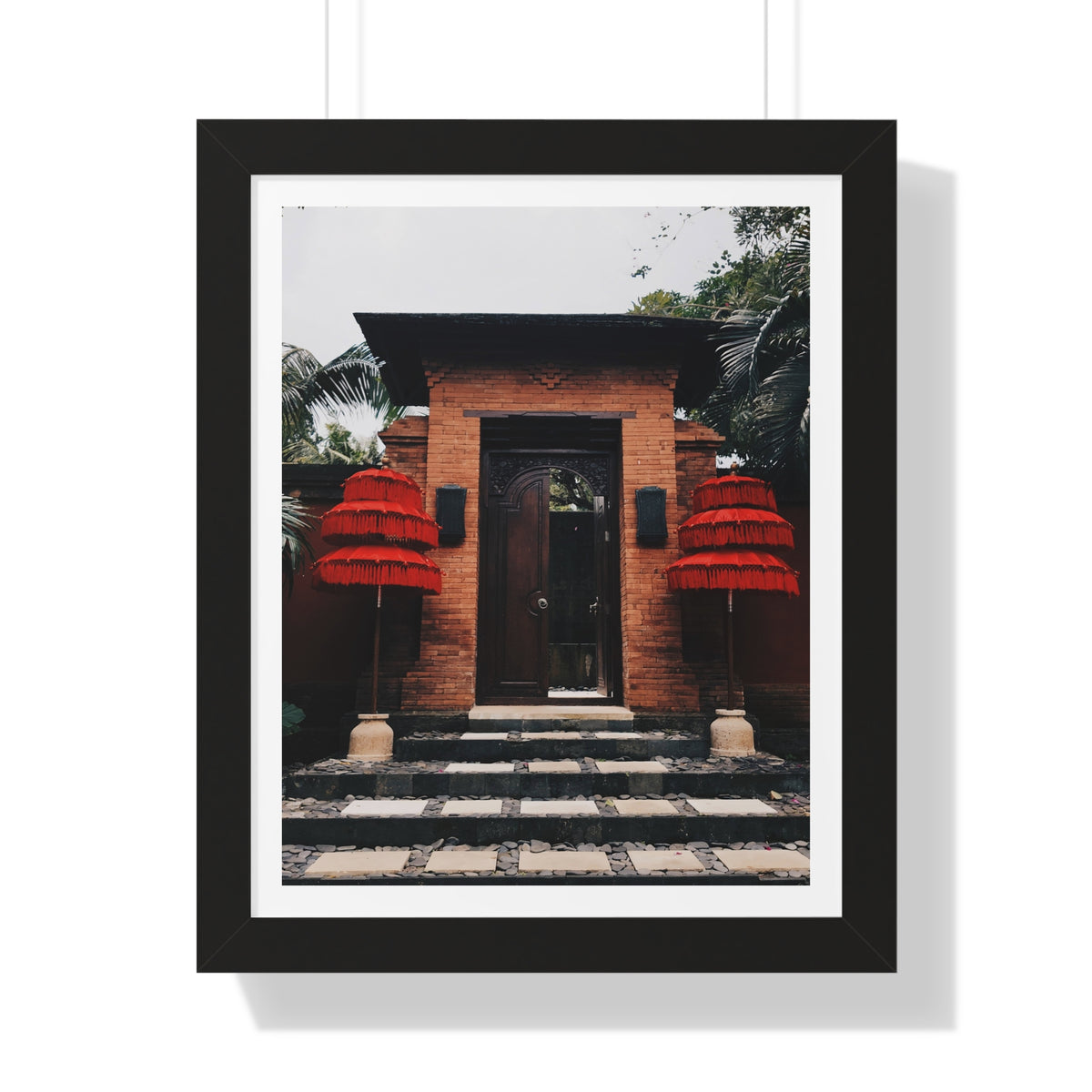 Indonesian Entrance - Framed Vertical Poster