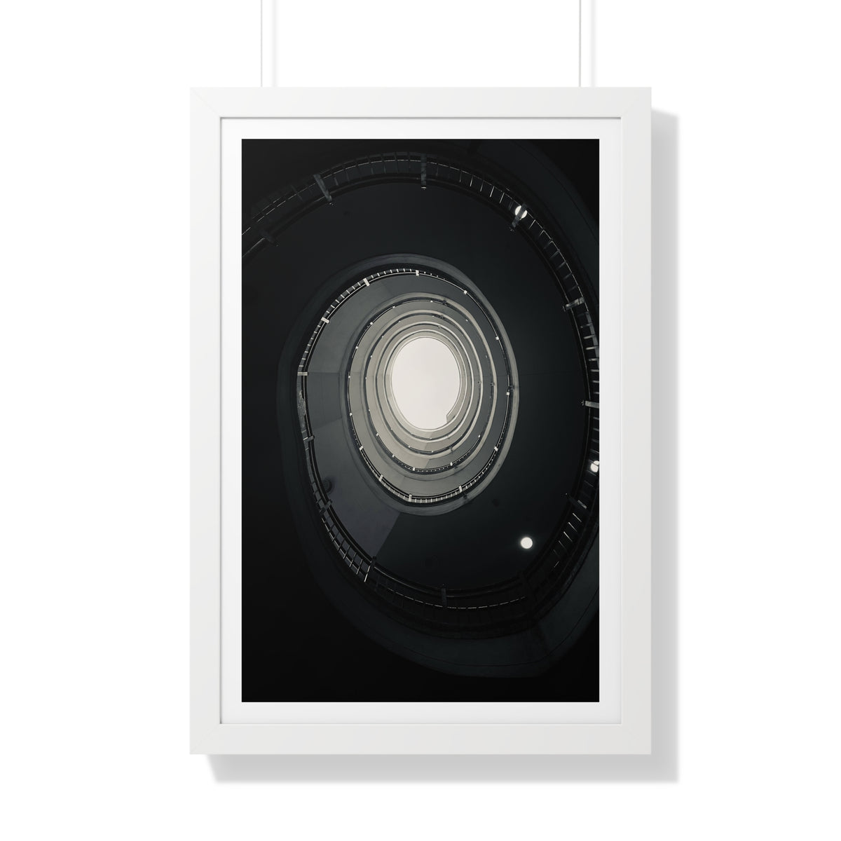 Spiral Staircase - Framed Vertical Poster