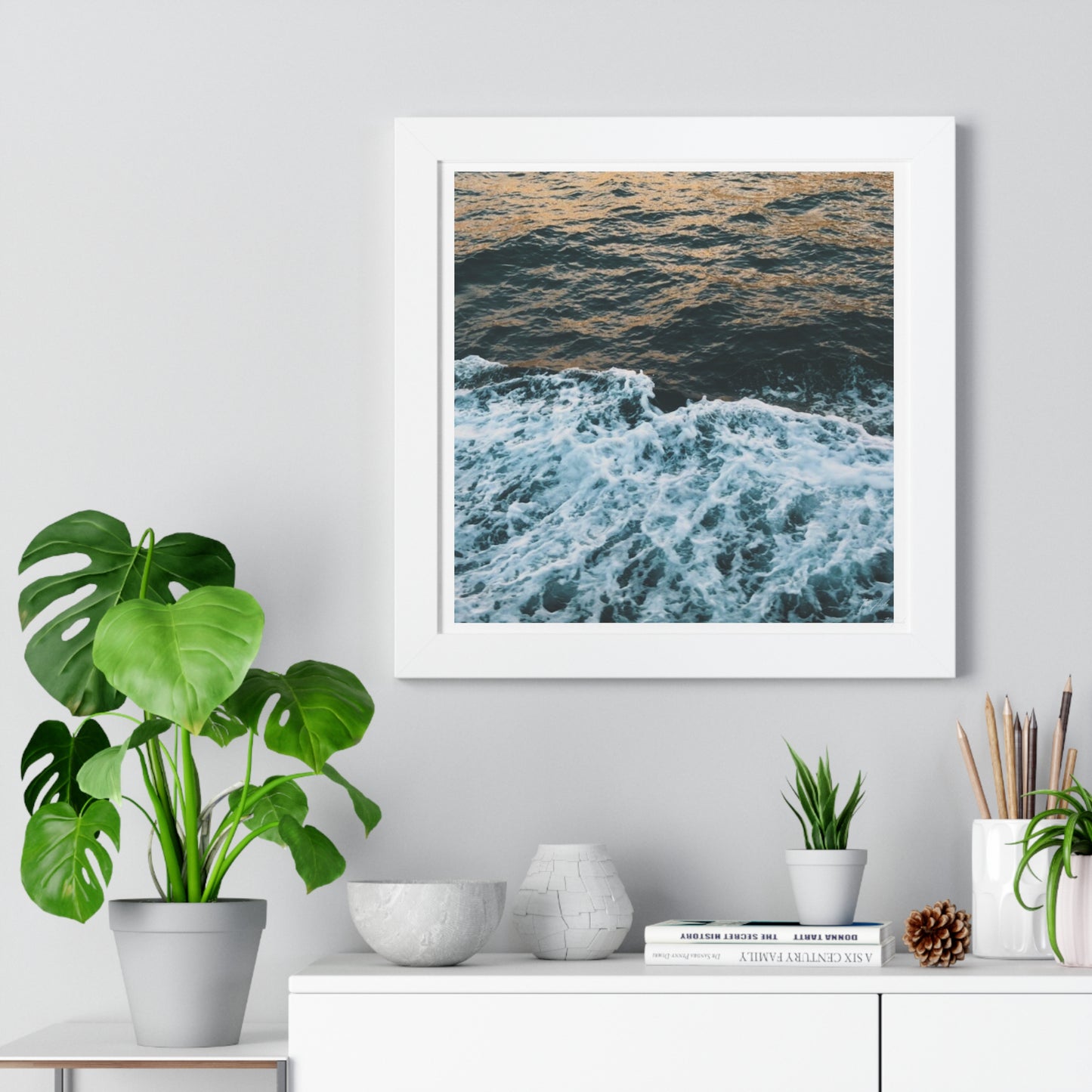 Rushing Waters - Framed Horizontal Poster