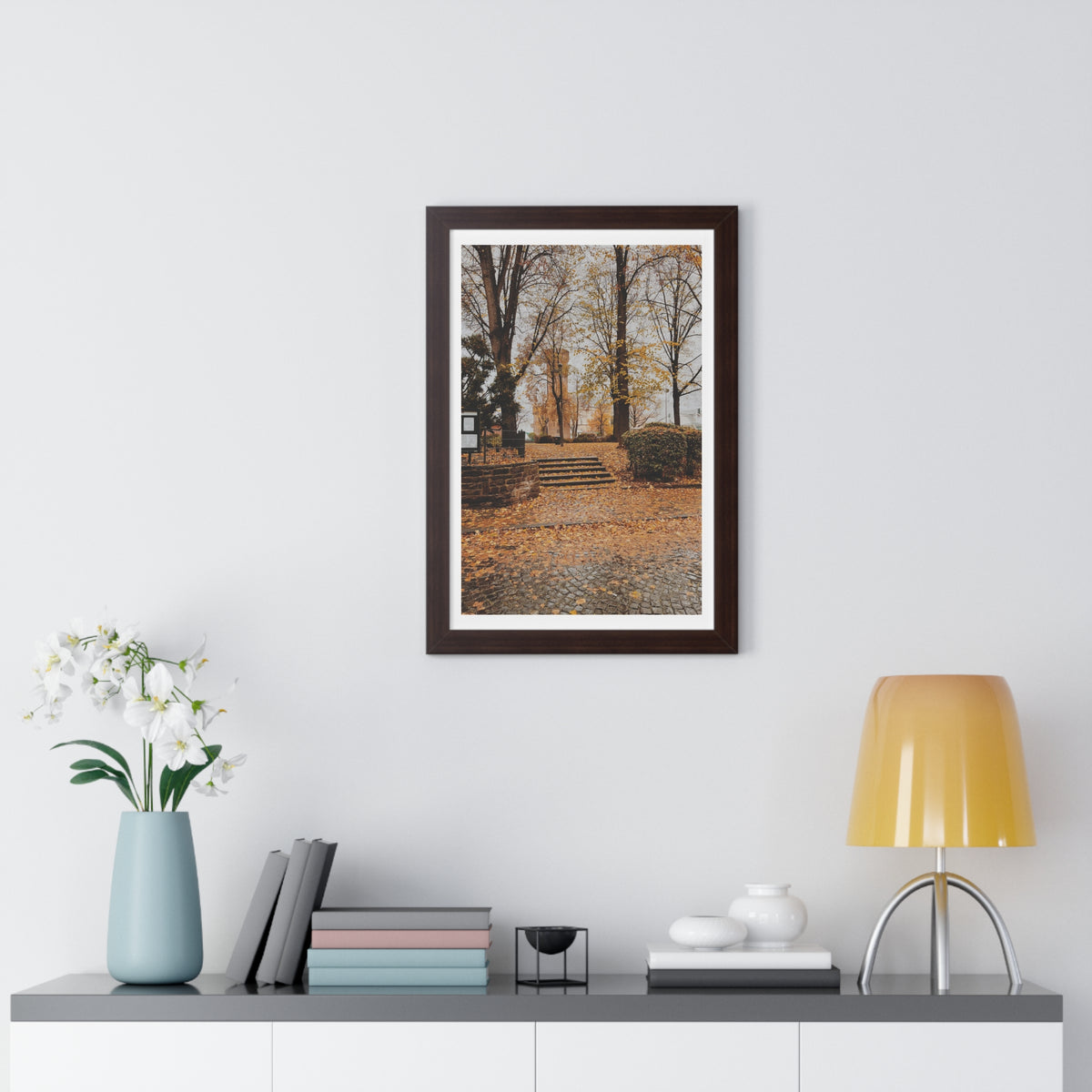 Fall in Germany - Framed Vertical Poster