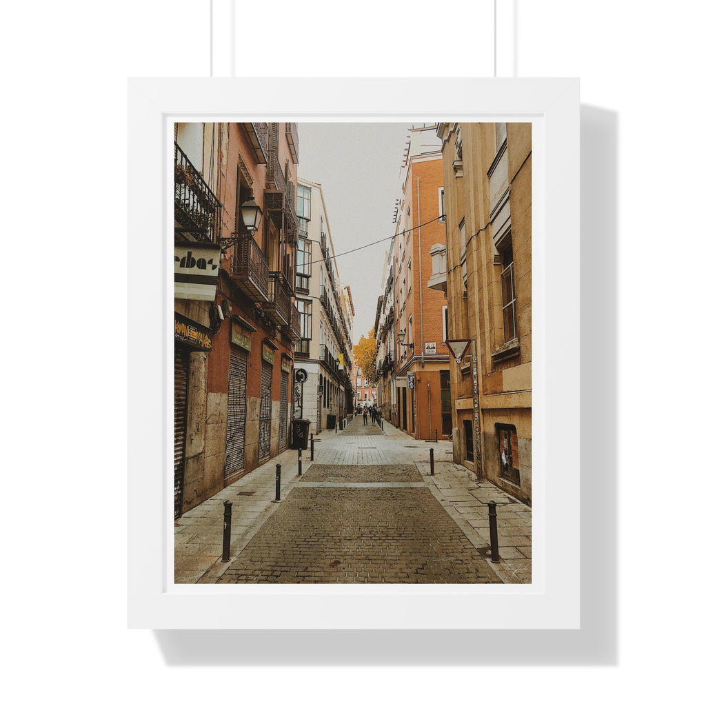 Nostalgic Streets - Framed Vertical Poster