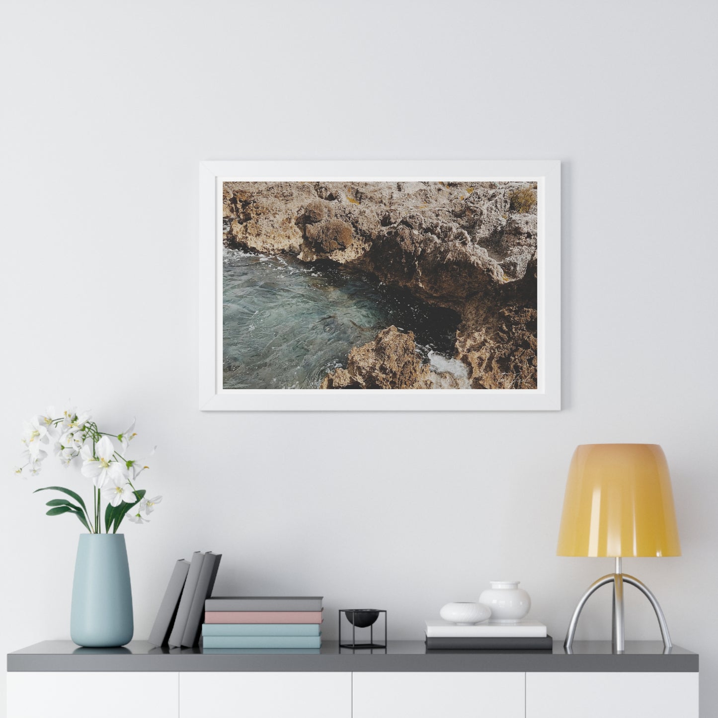 Low Tide - Framed Horizontal Poster