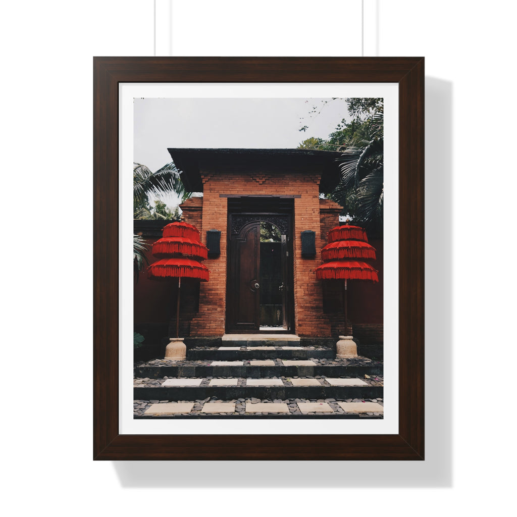 Indonesian Entrance - Framed Vertical Poster