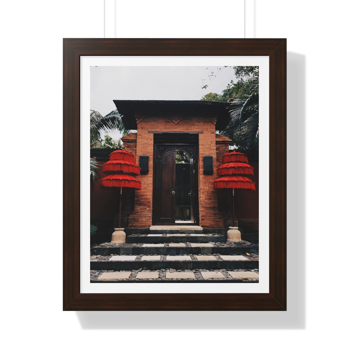 Indonesian Entrance - Framed Vertical Poster