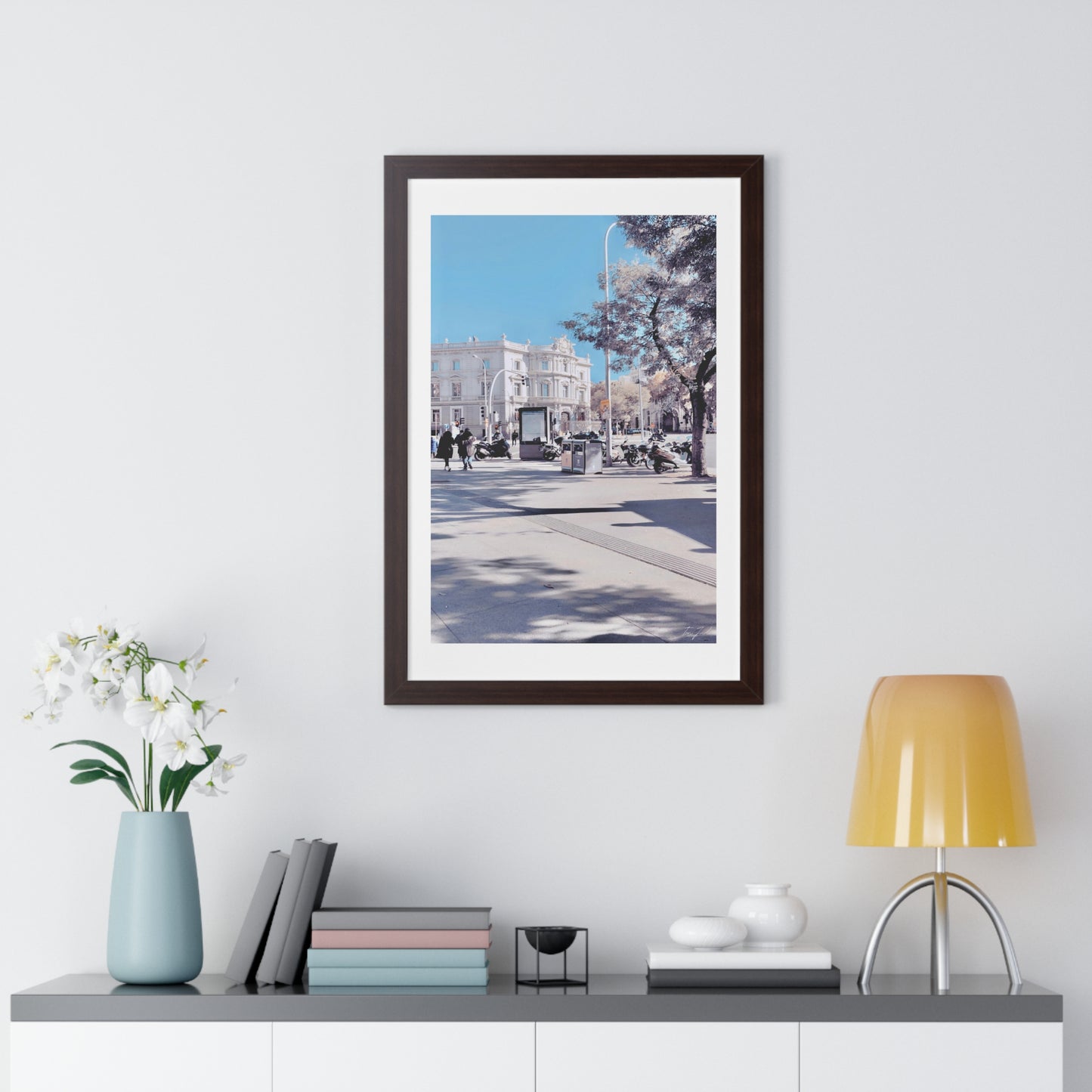 Sunny Winters - Framed Vertical Poster