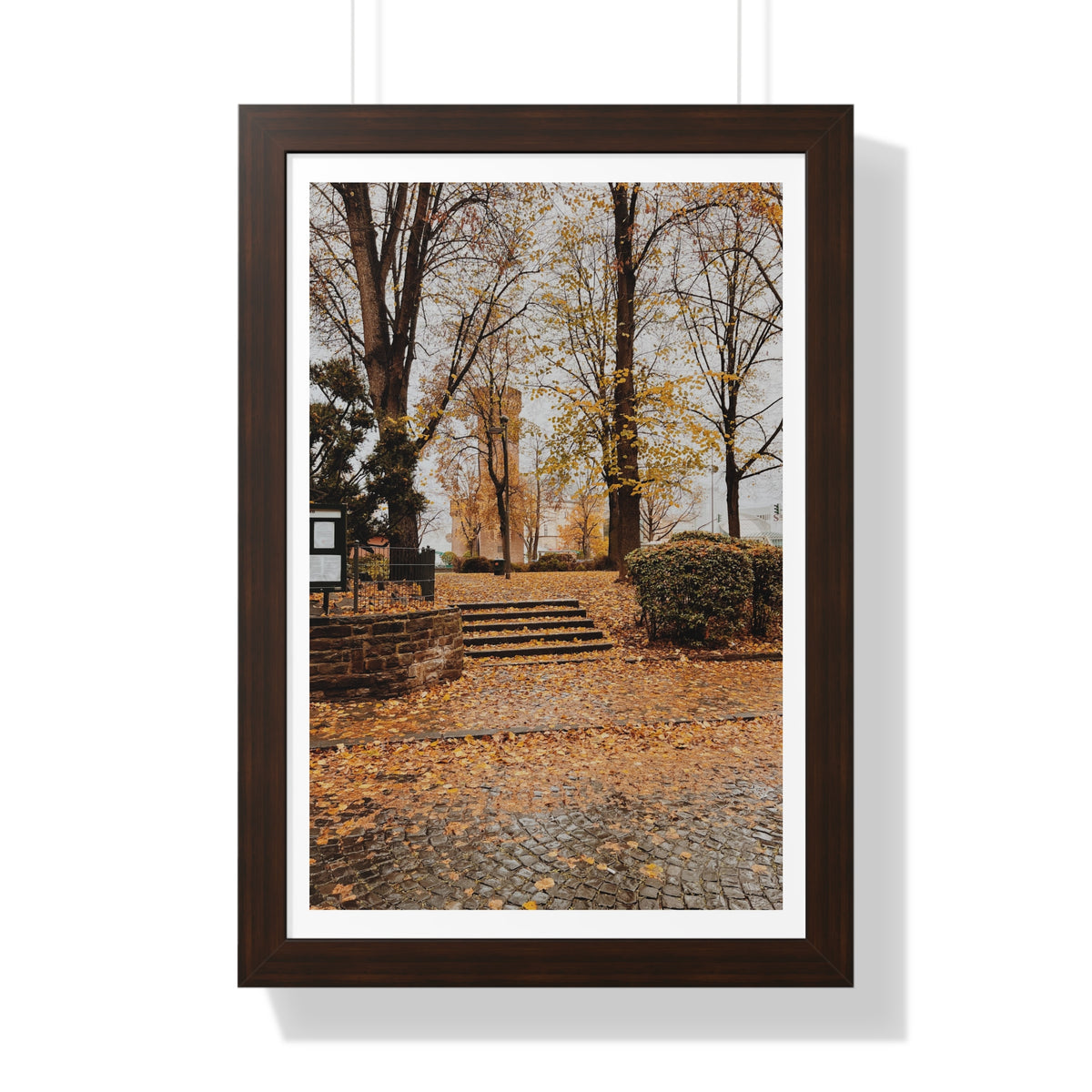 Fall in Germany - Framed Vertical Poster