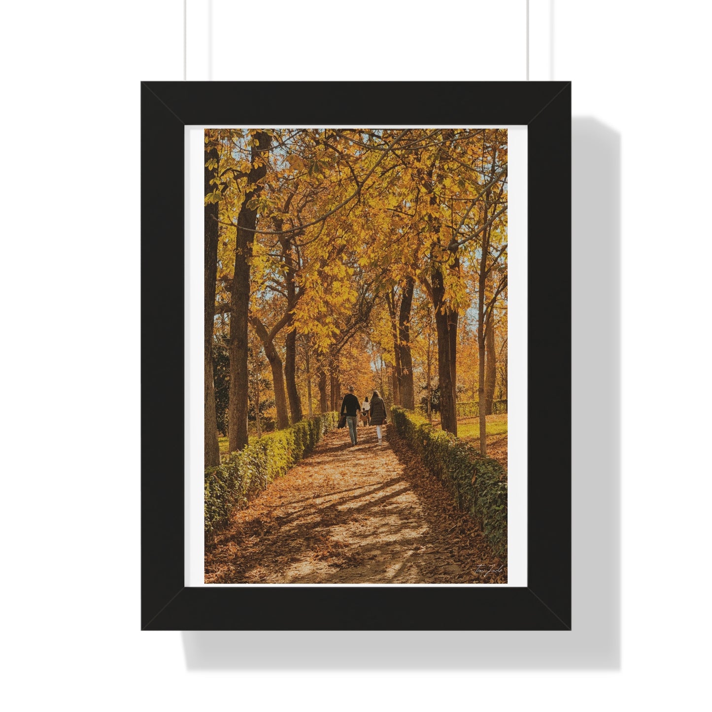 Autumn in Spain - Framed Vertical Poster