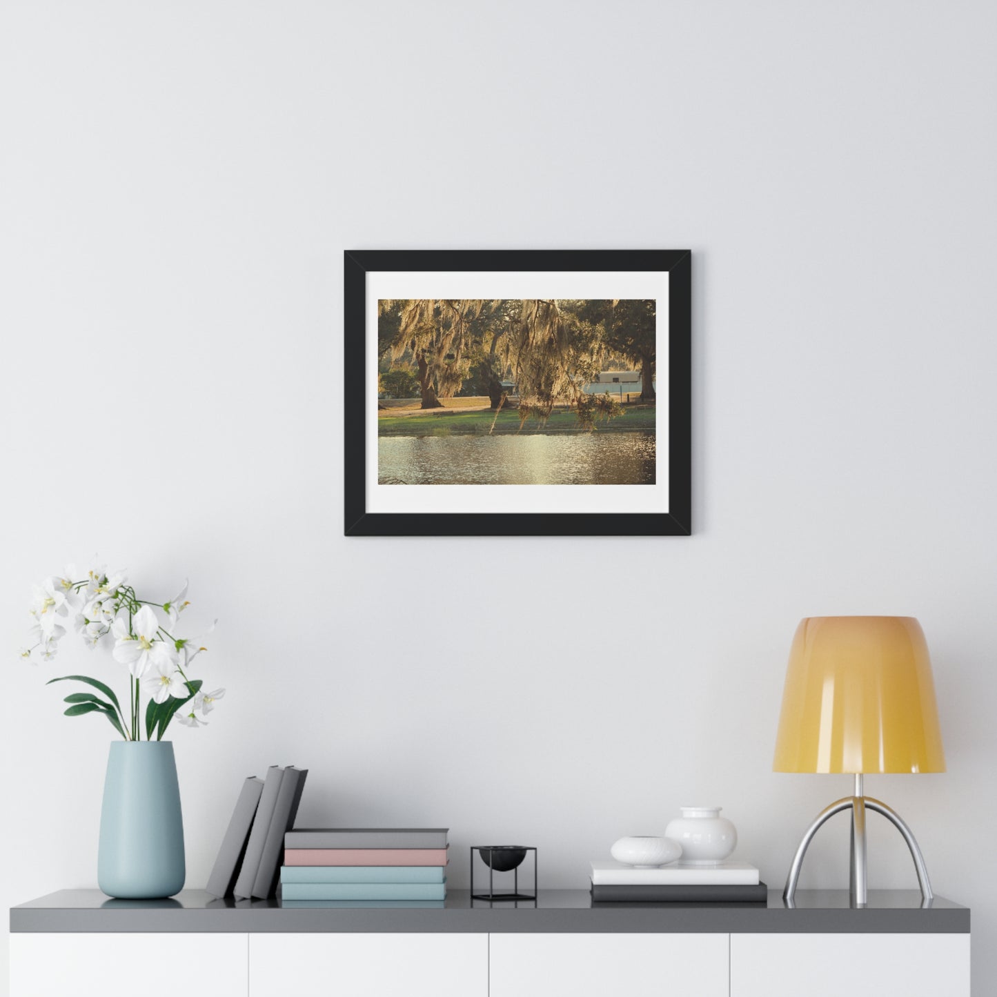 A Golden Park - Framed Horizontal Poster