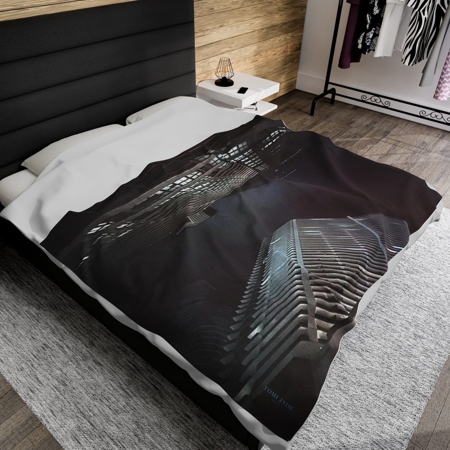 City Night Skies - Velveteen Plush Blanket