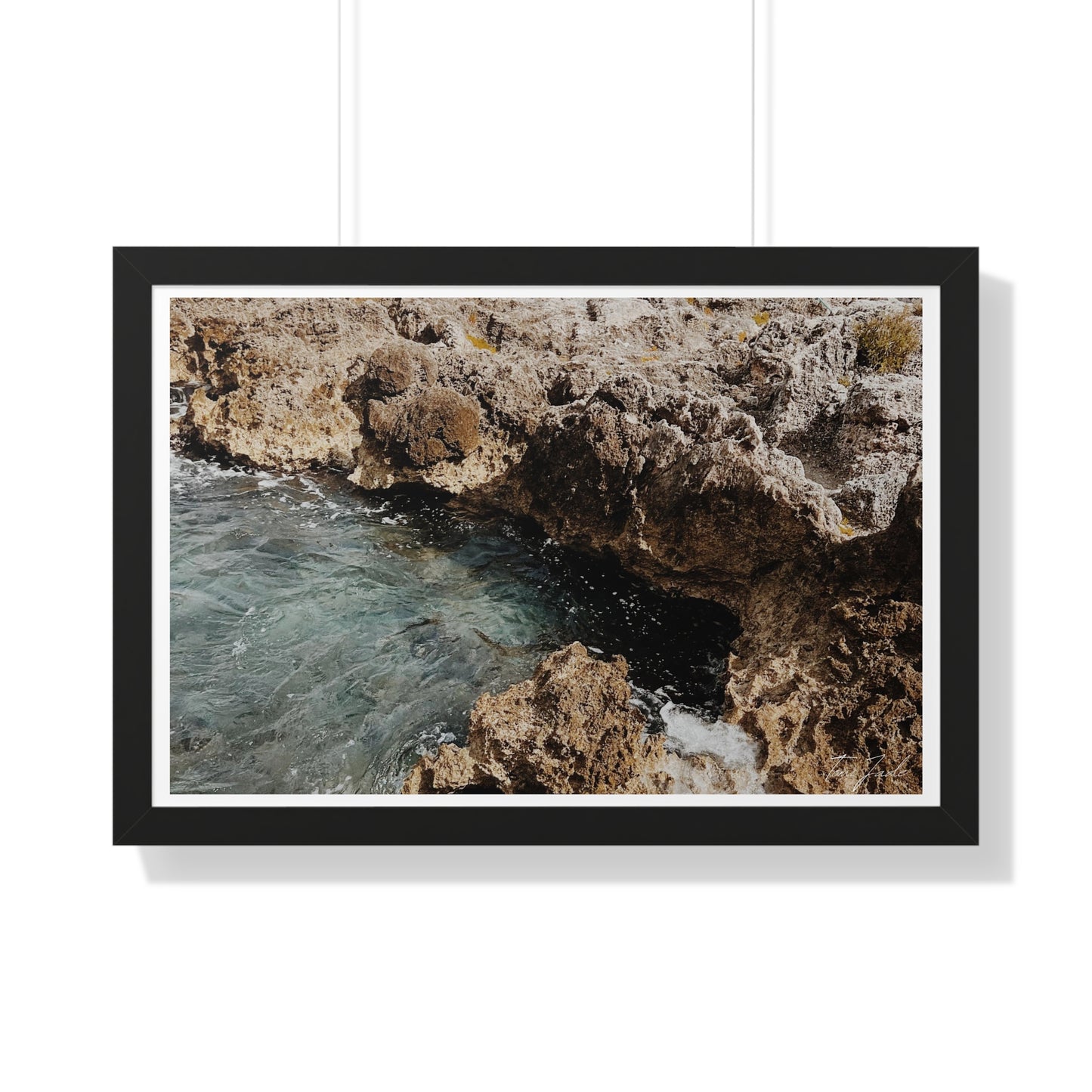 Low Tide - Framed Horizontal Poster