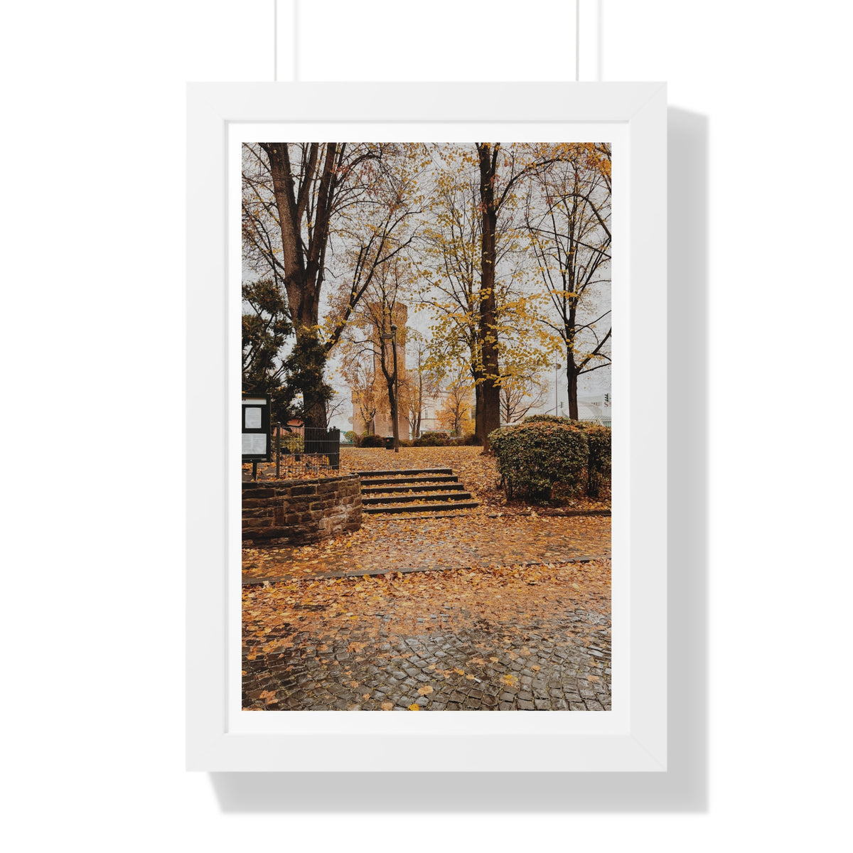 Fall in Germany - Framed Vertical Poster