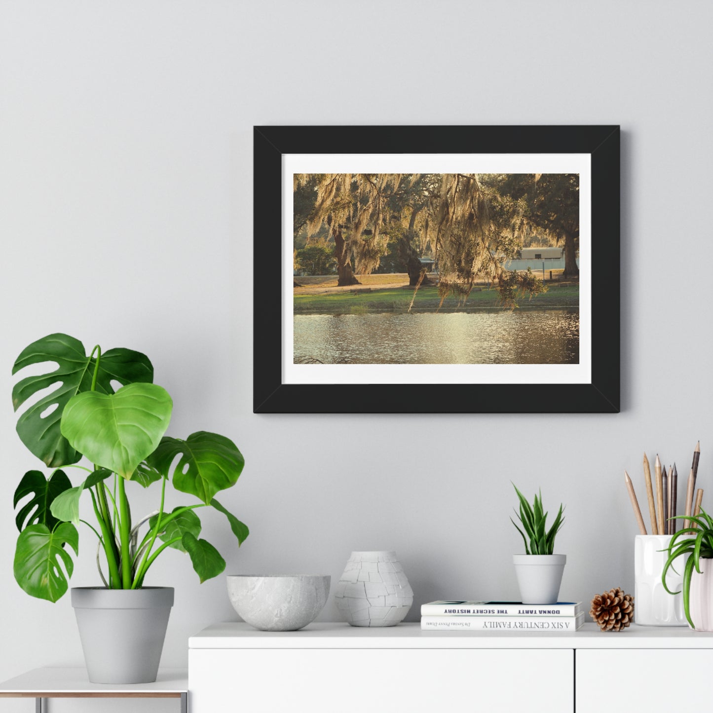 A Golden Park - Framed Horizontal Poster