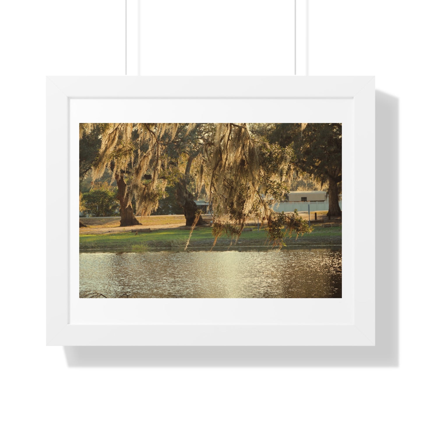 A Golden Park - Framed Horizontal Poster