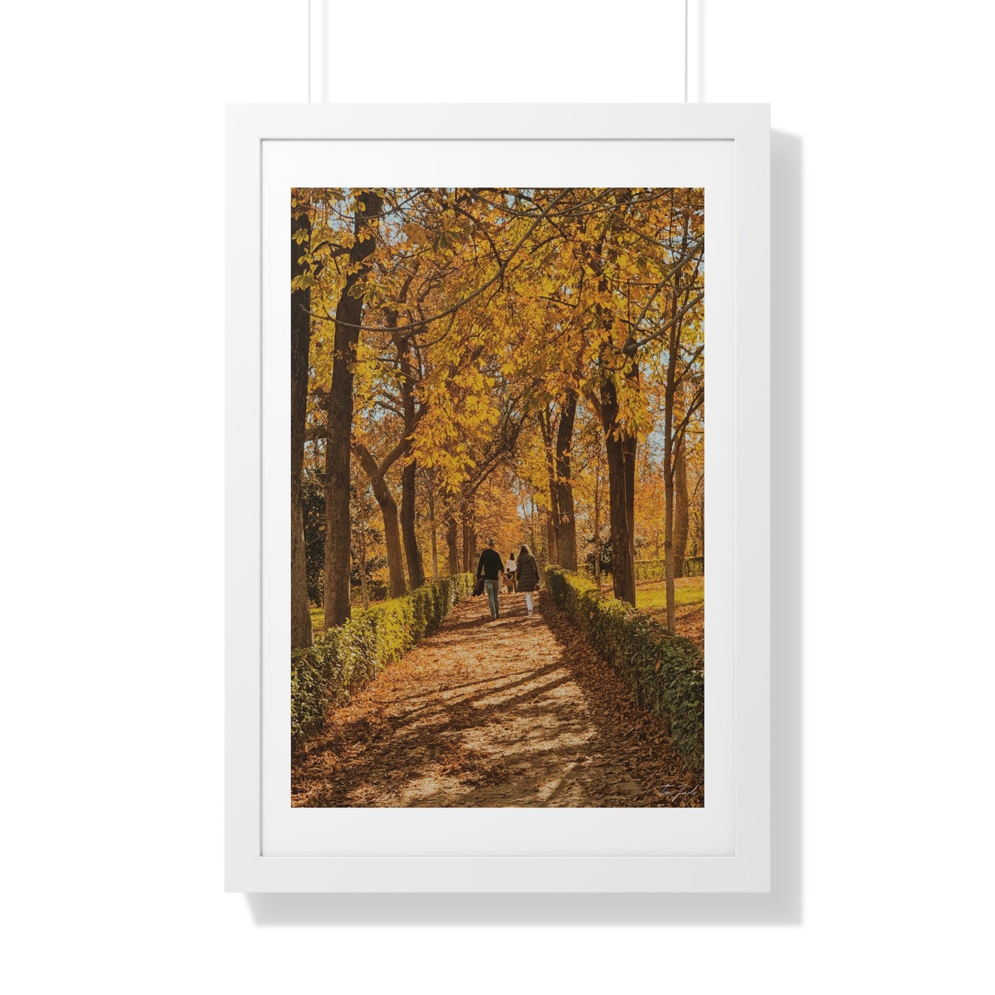 Autumn in Spain - Framed Vertical Poster