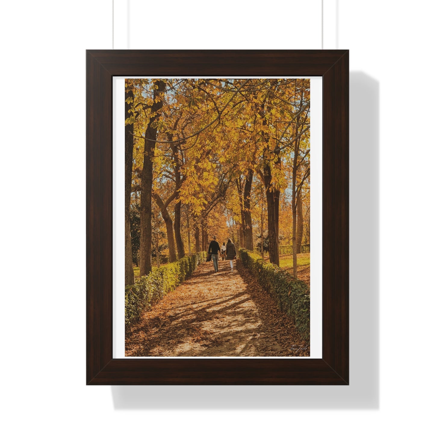 Autumn in Spain - Framed Vertical Poster