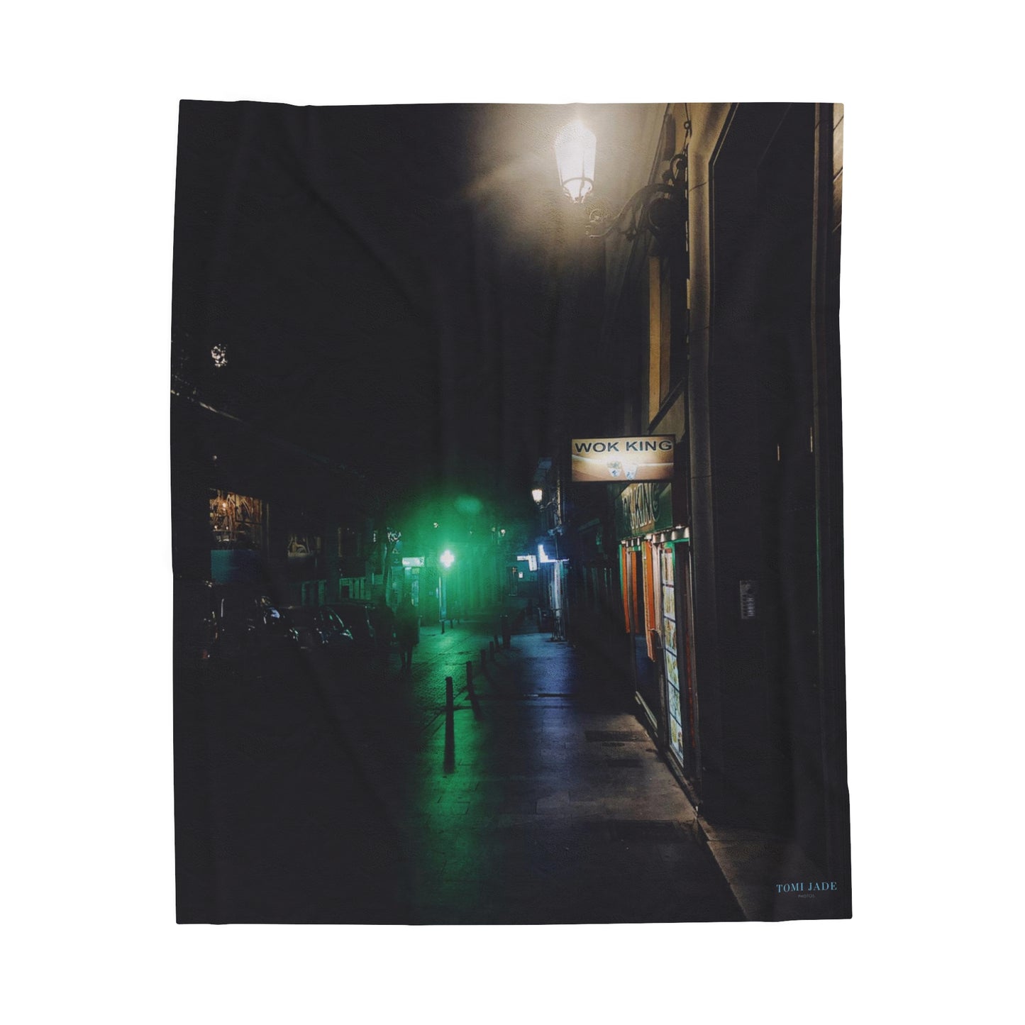 Night in Madrid - Velveteen Plush Blanket