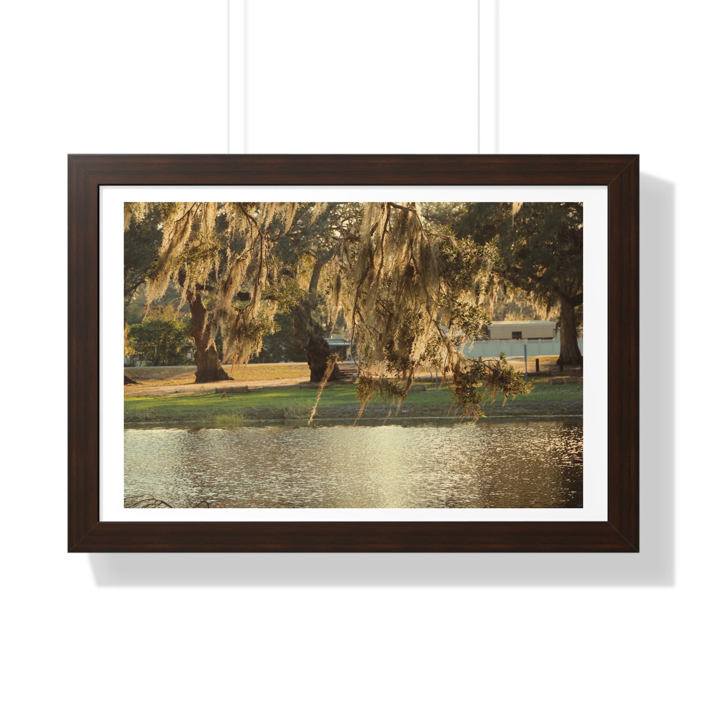 A Golden Park - Framed Horizontal Poster