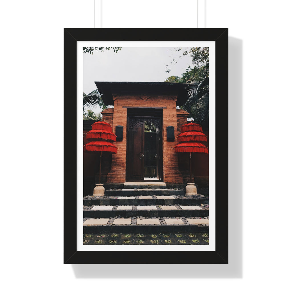 Indonesian Entrance - Framed Vertical Poster