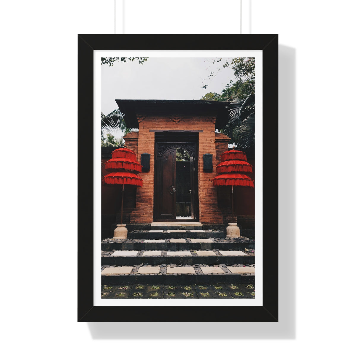 Indonesian Entrance - Framed Vertical Poster