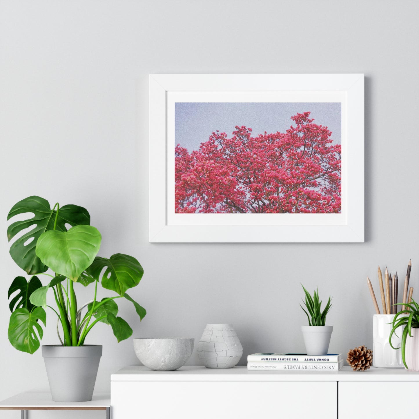 Blooming Pink - Framed Horizontal Poster