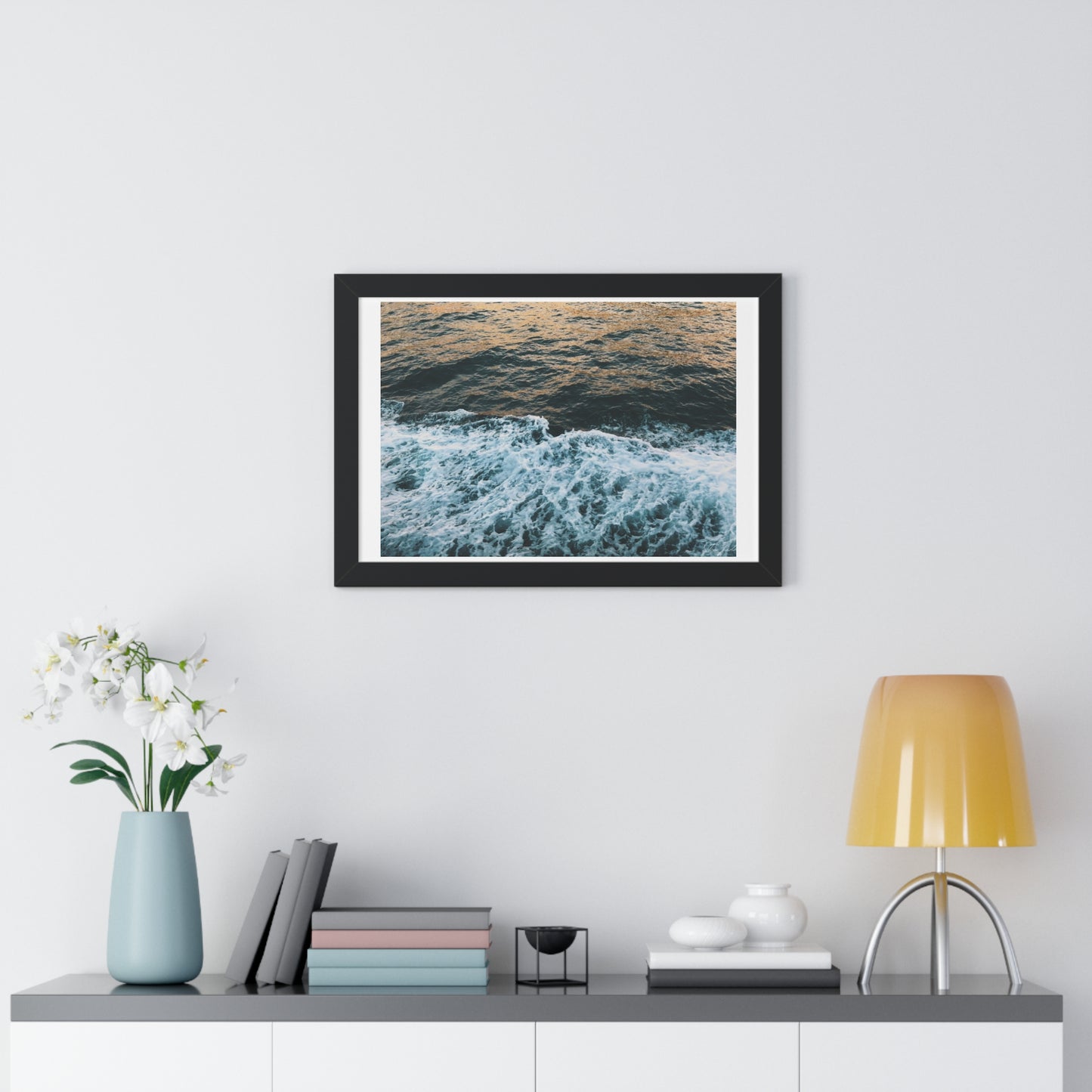 Rushing Waters - Framed Horizontal Poster