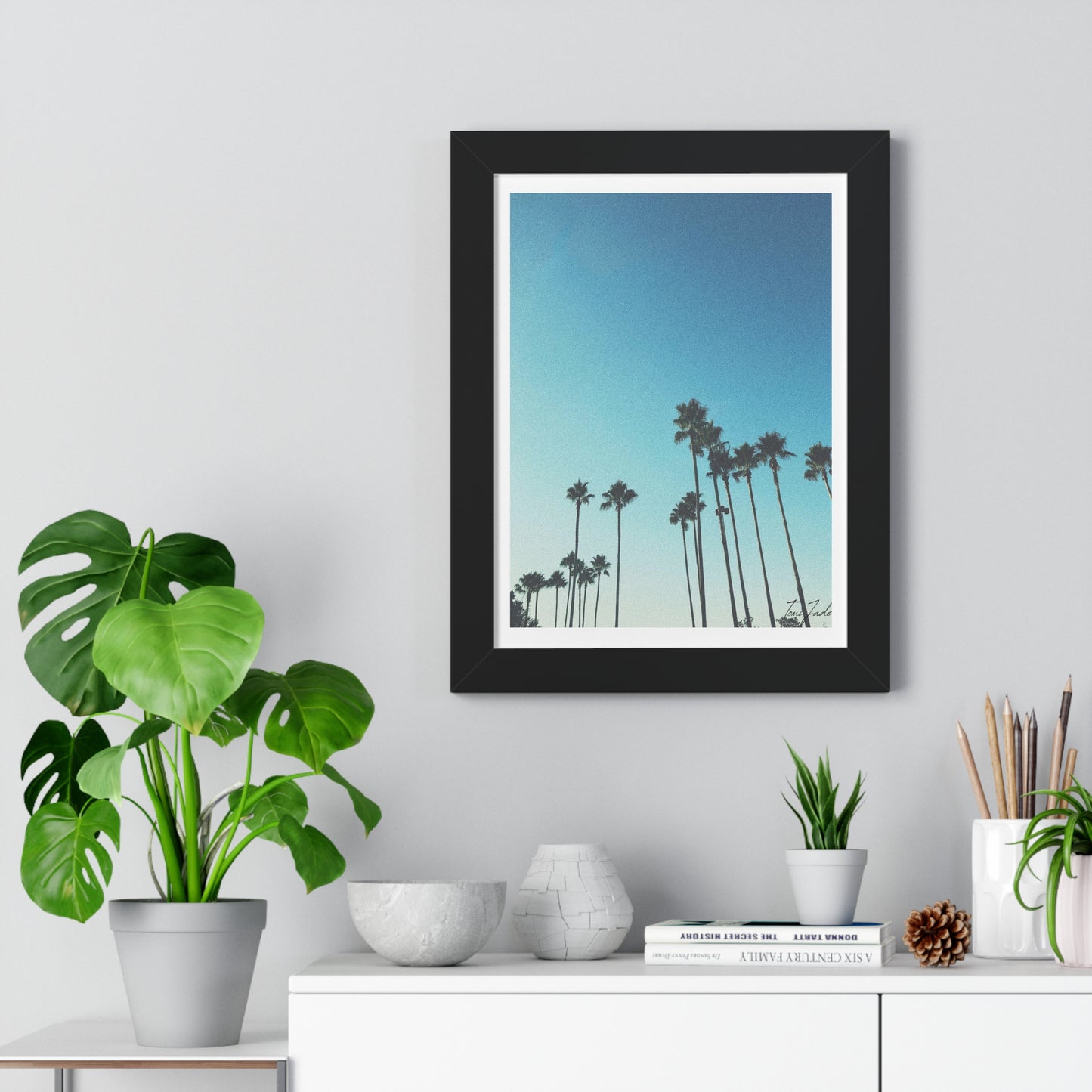 Palm Paradise - Framed Vertical Poster