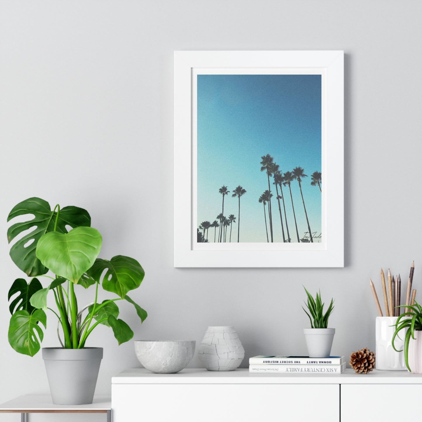 Palm Paradise - Framed Vertical Poster