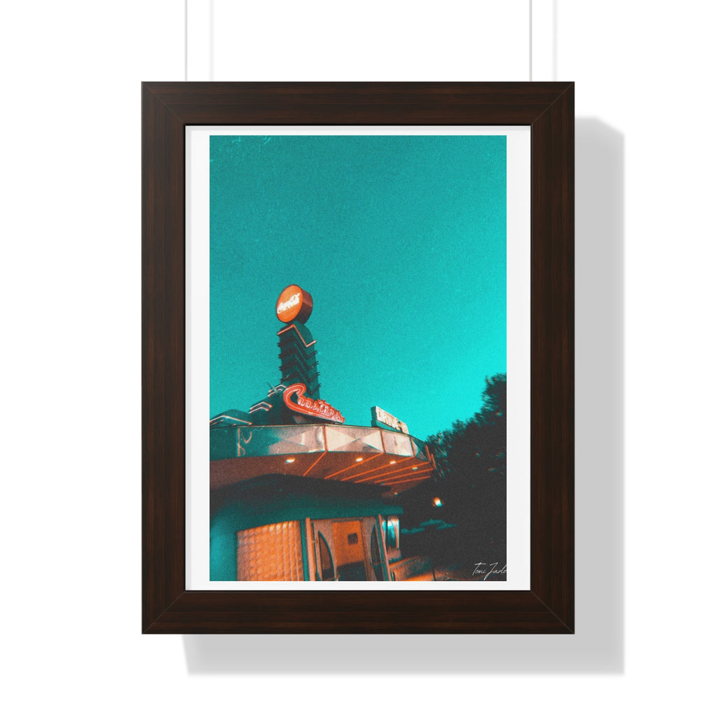 Coasters Drive In - Framed Vertical Poster