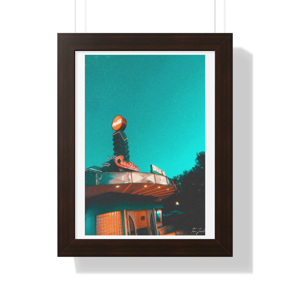 Coasters Drive In - Framed Vertical Poster
