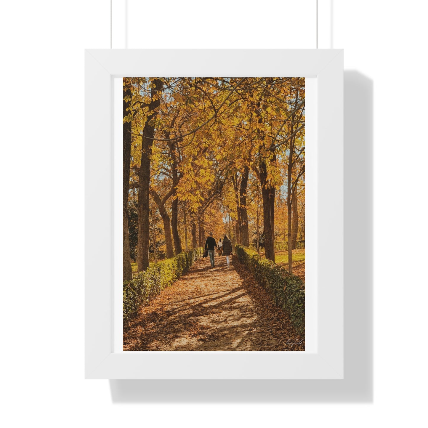 Autumn in Spain - Framed Vertical Poster