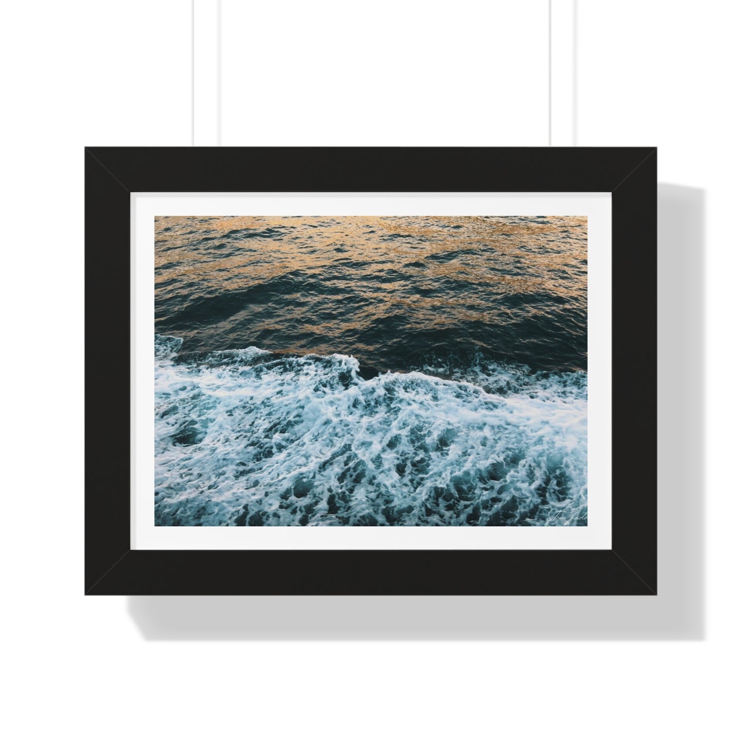 Rushing Waters - Framed Horizontal Poster