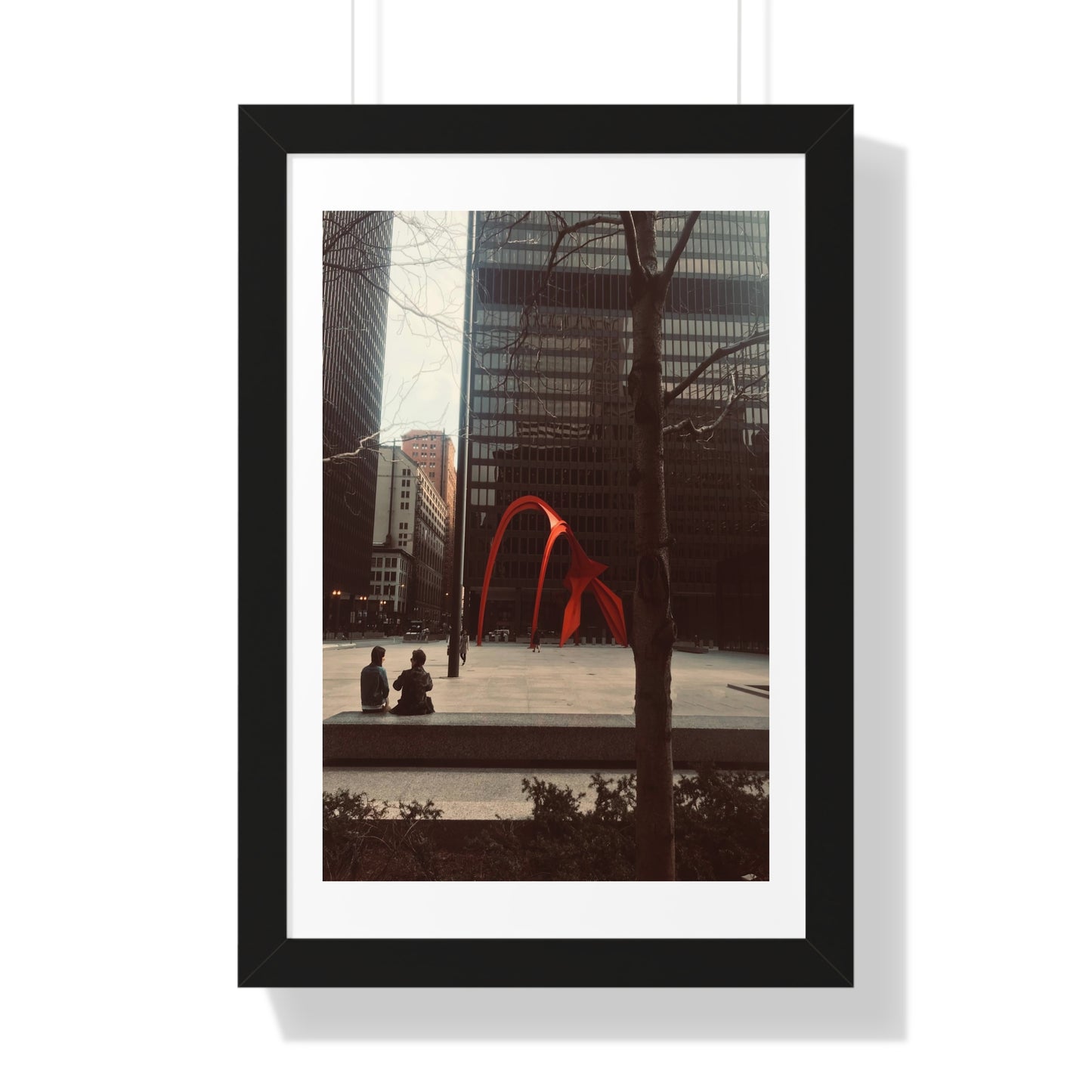 Calder Red - Framed Vertical Poster