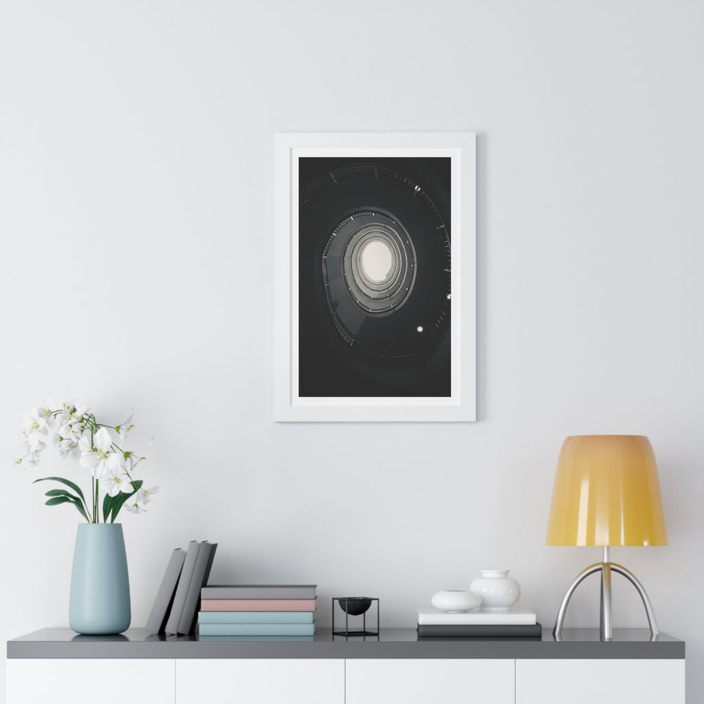 Spiral Staircase - Framed Vertical Poster