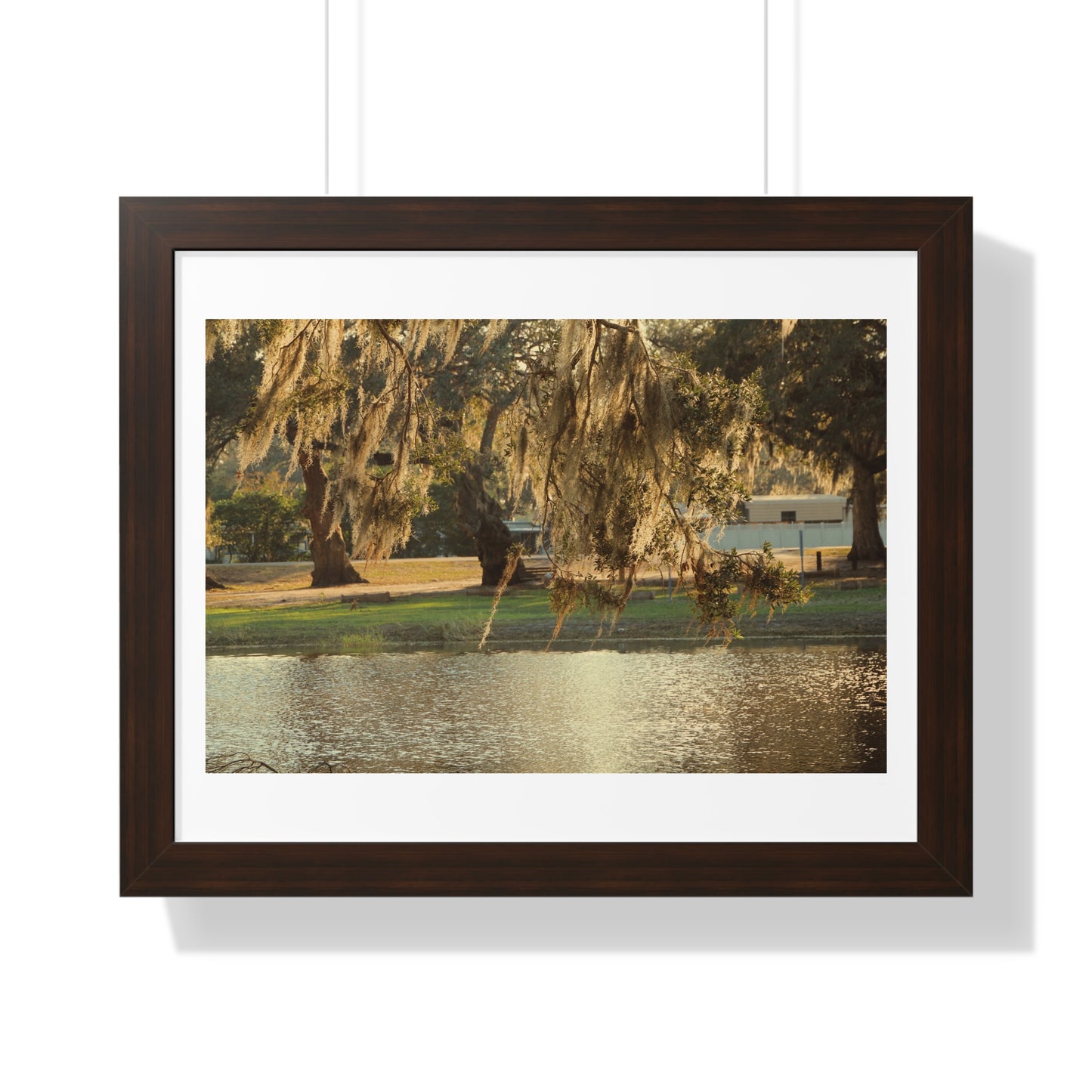 A Golden Park - Framed Horizontal Poster