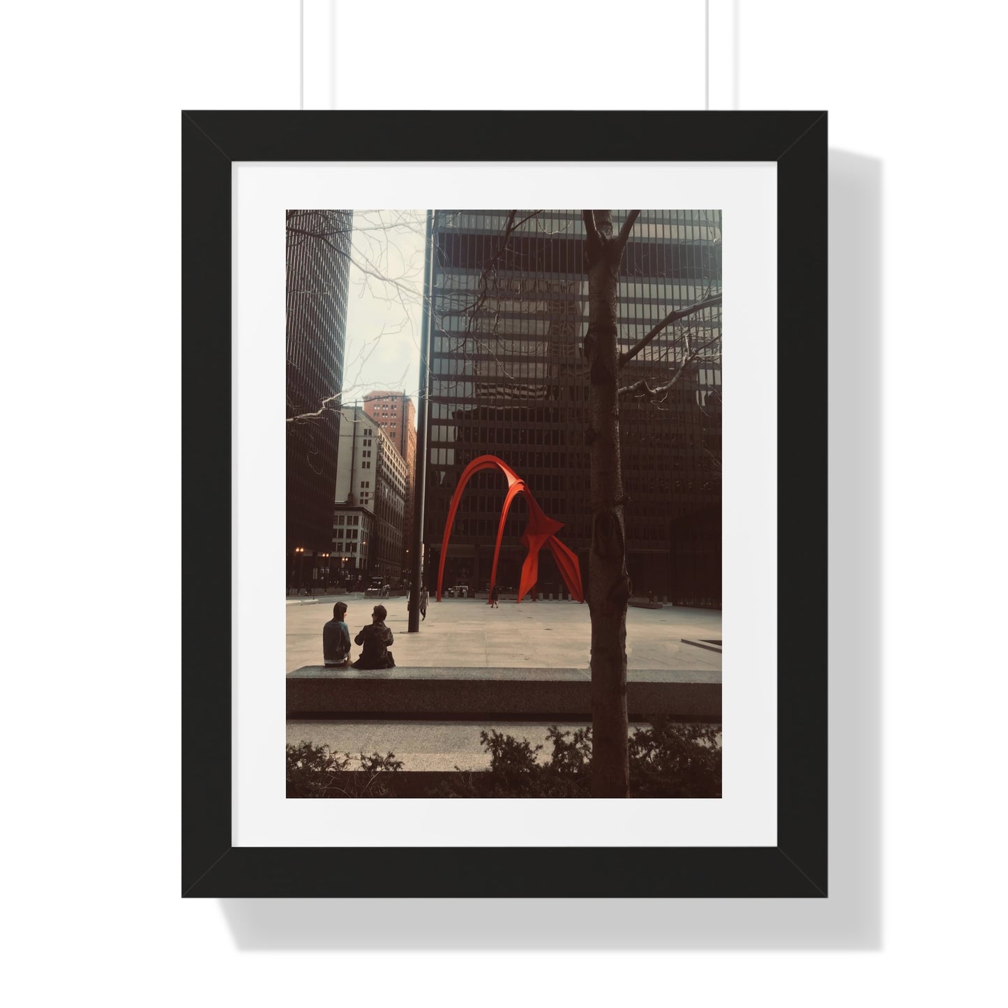 Calder Red - Framed Vertical Poster