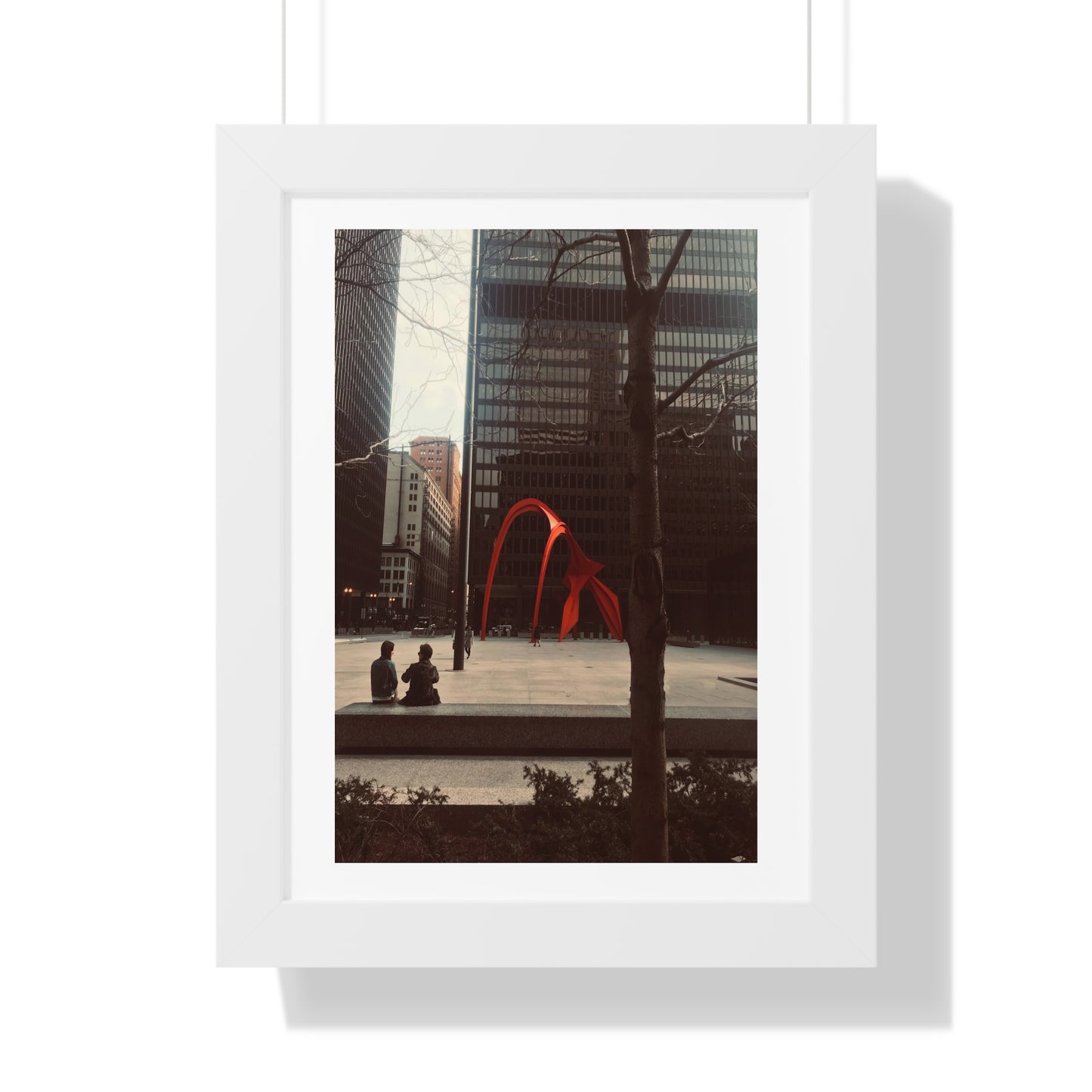 Calder Red - Framed Vertical Poster