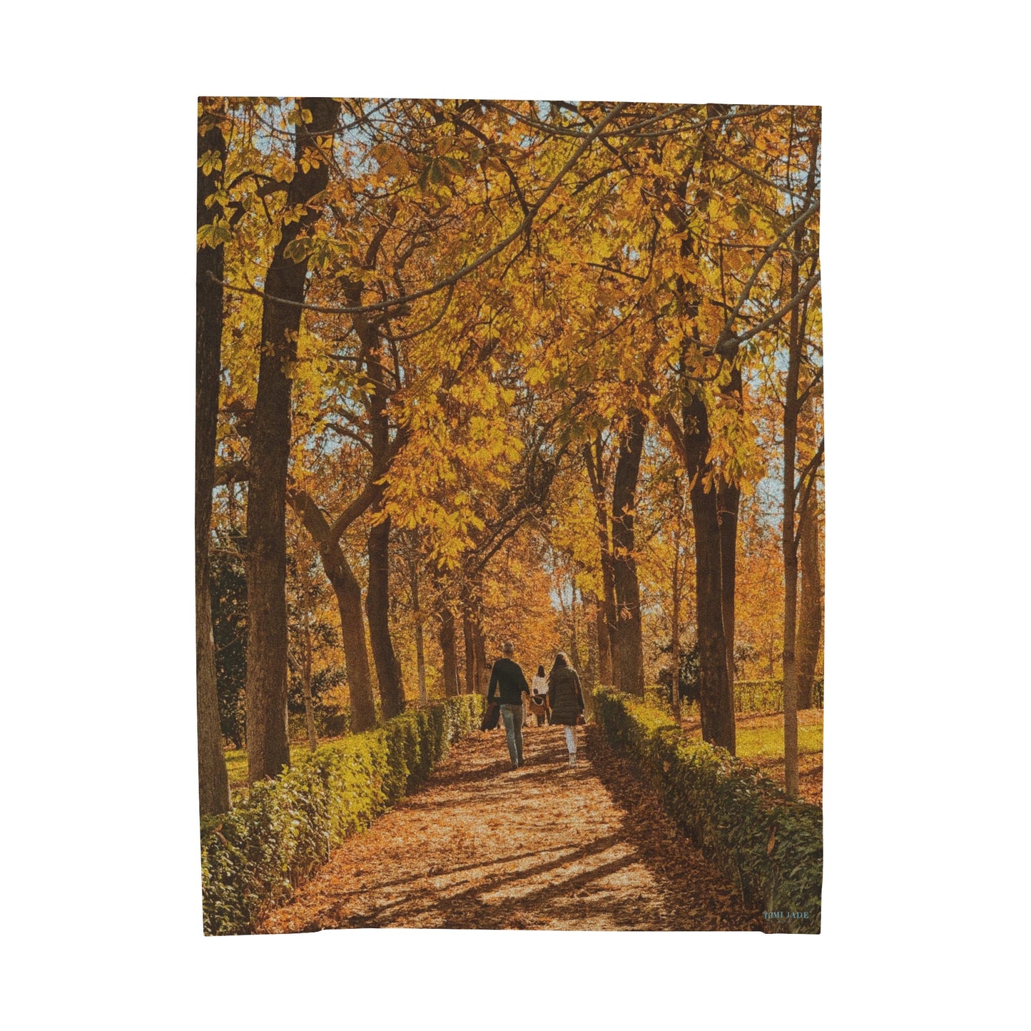 Autumn in Spain - Velveteen Plush Blanket