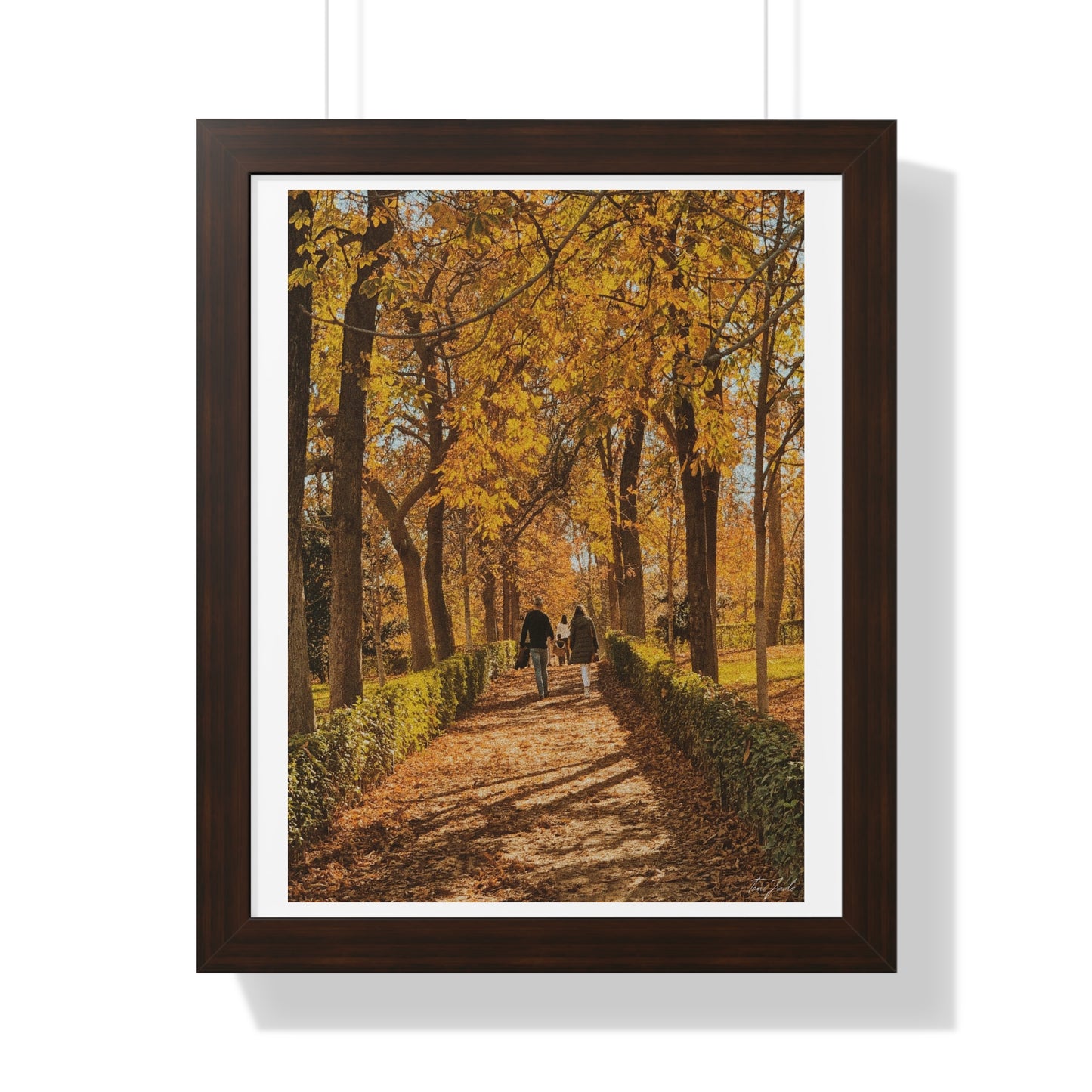 Autumn in Spain - Framed Vertical Poster