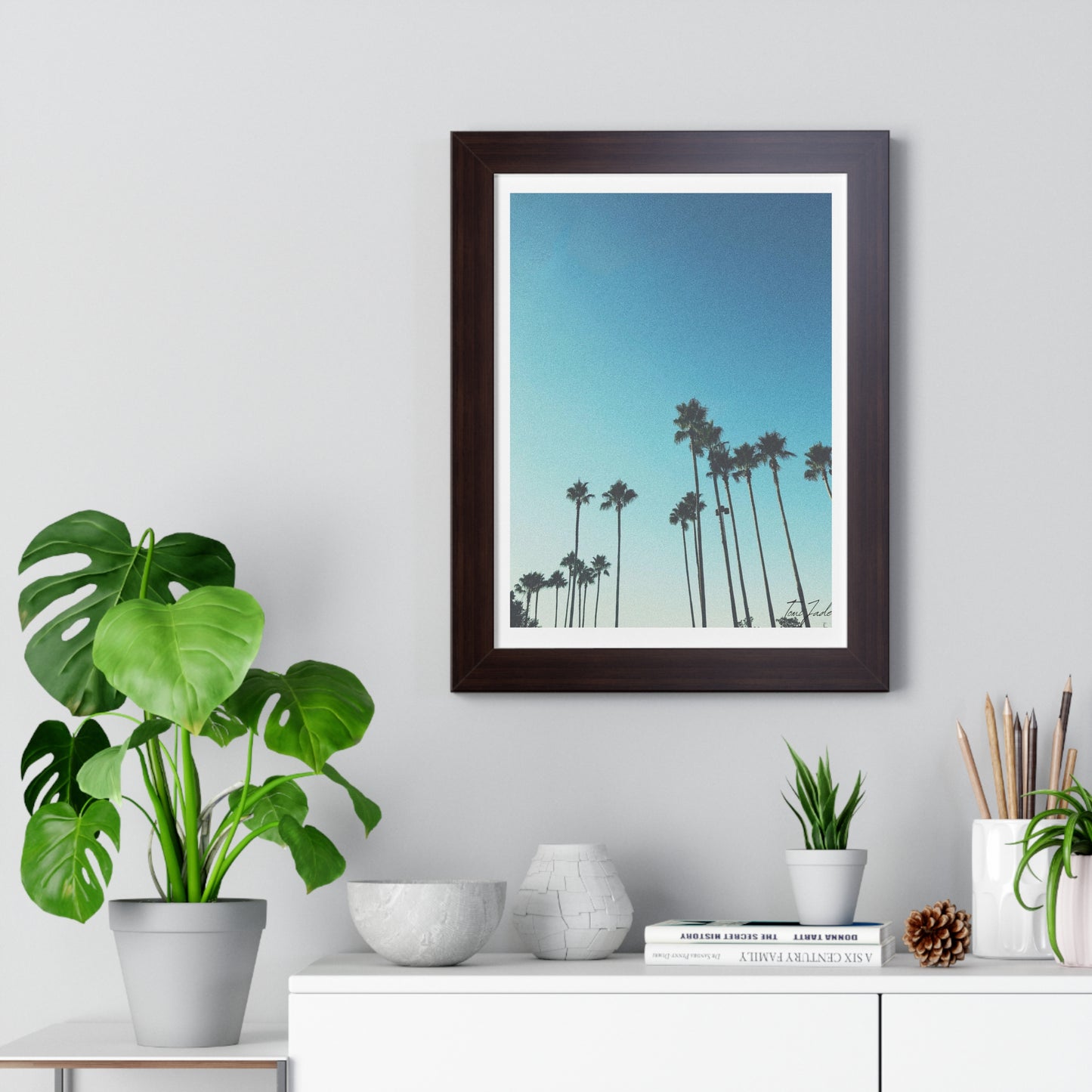 Palm Paradise - Framed Vertical Poster