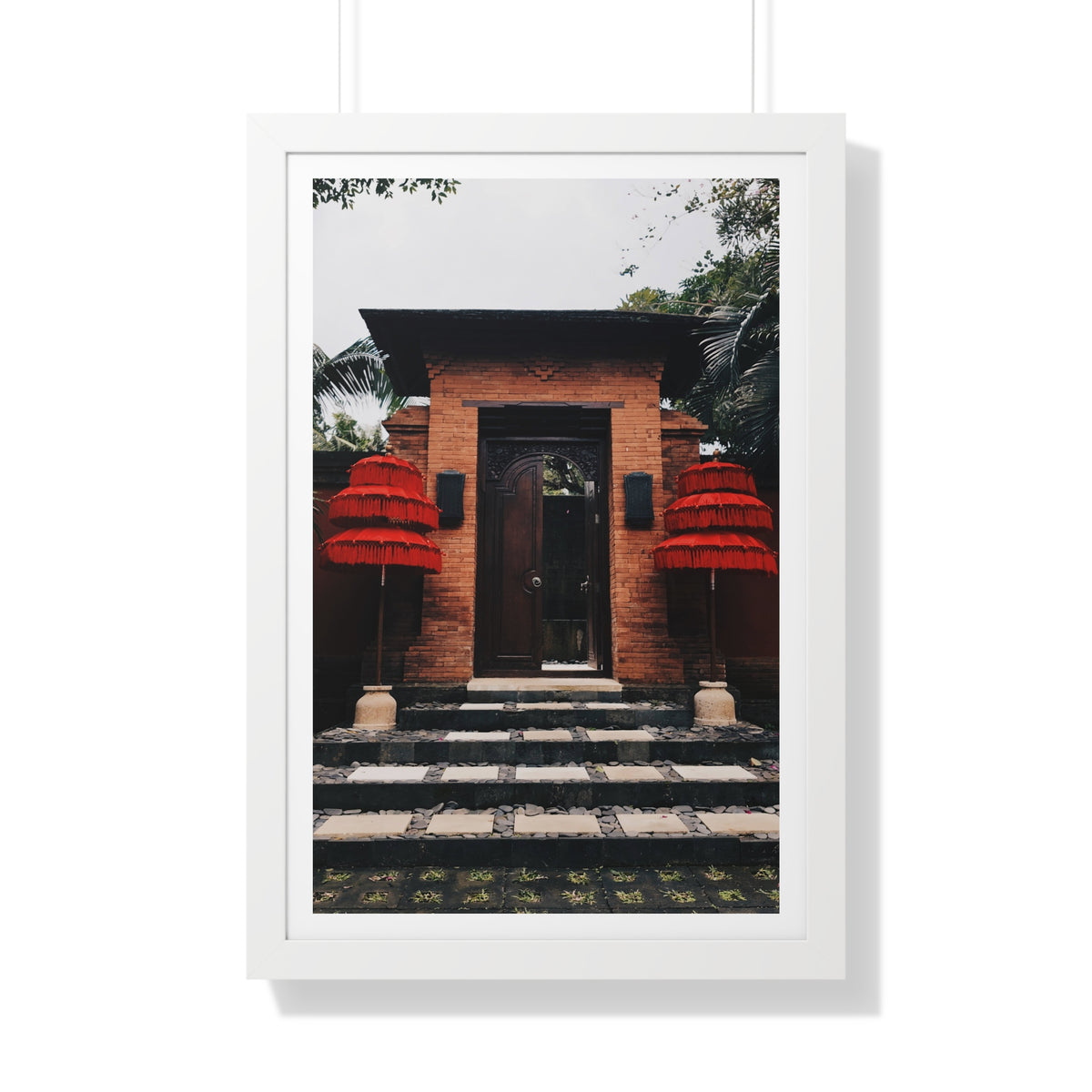 Indonesian Entrance - Framed Vertical Poster