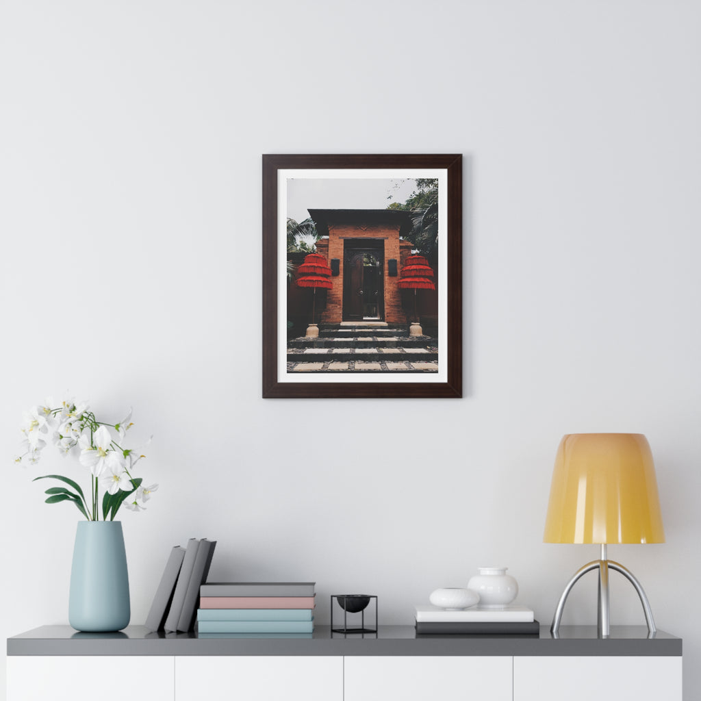 Indonesian Entrance - Framed Vertical Poster