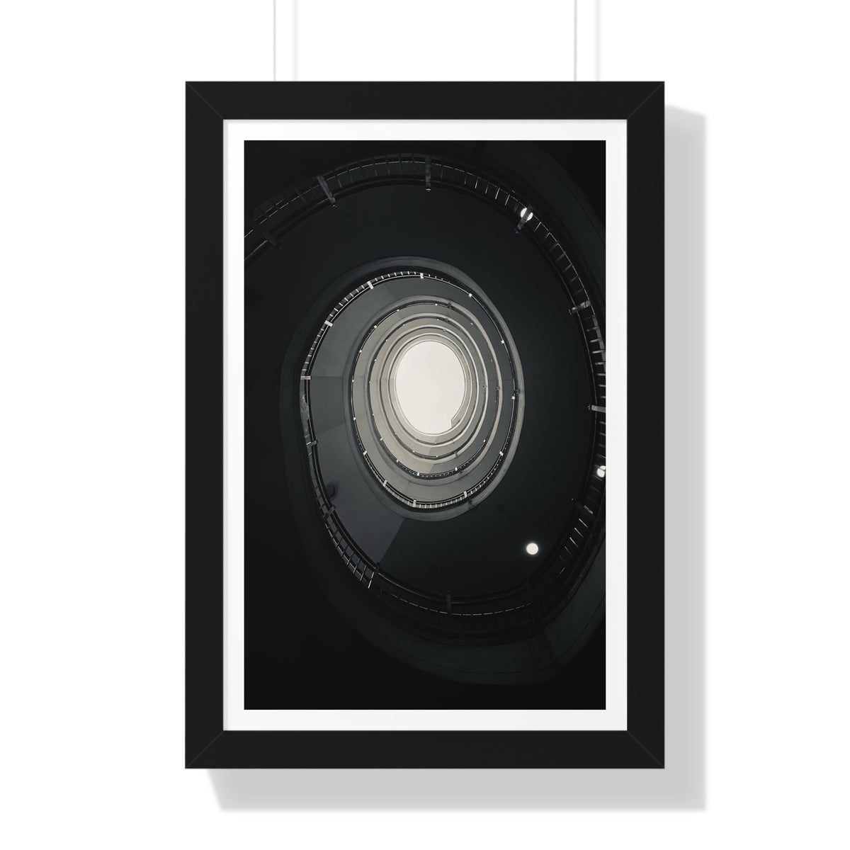 Spiral Staircase - Framed Vertical Poster