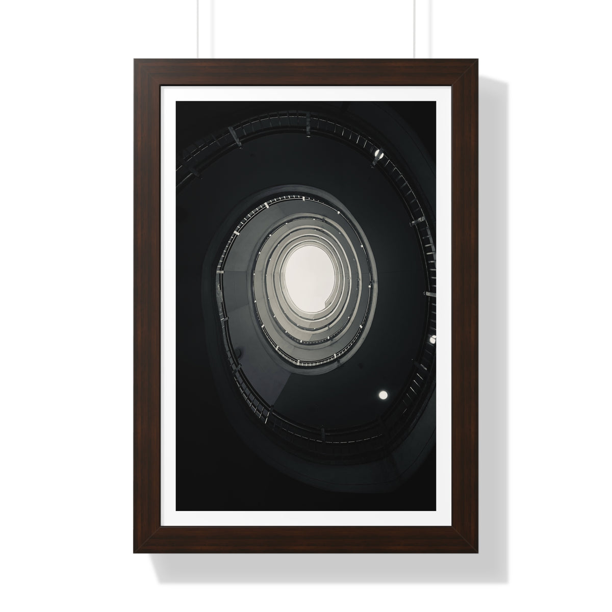 Spiral Staircase - Framed Vertical Poster