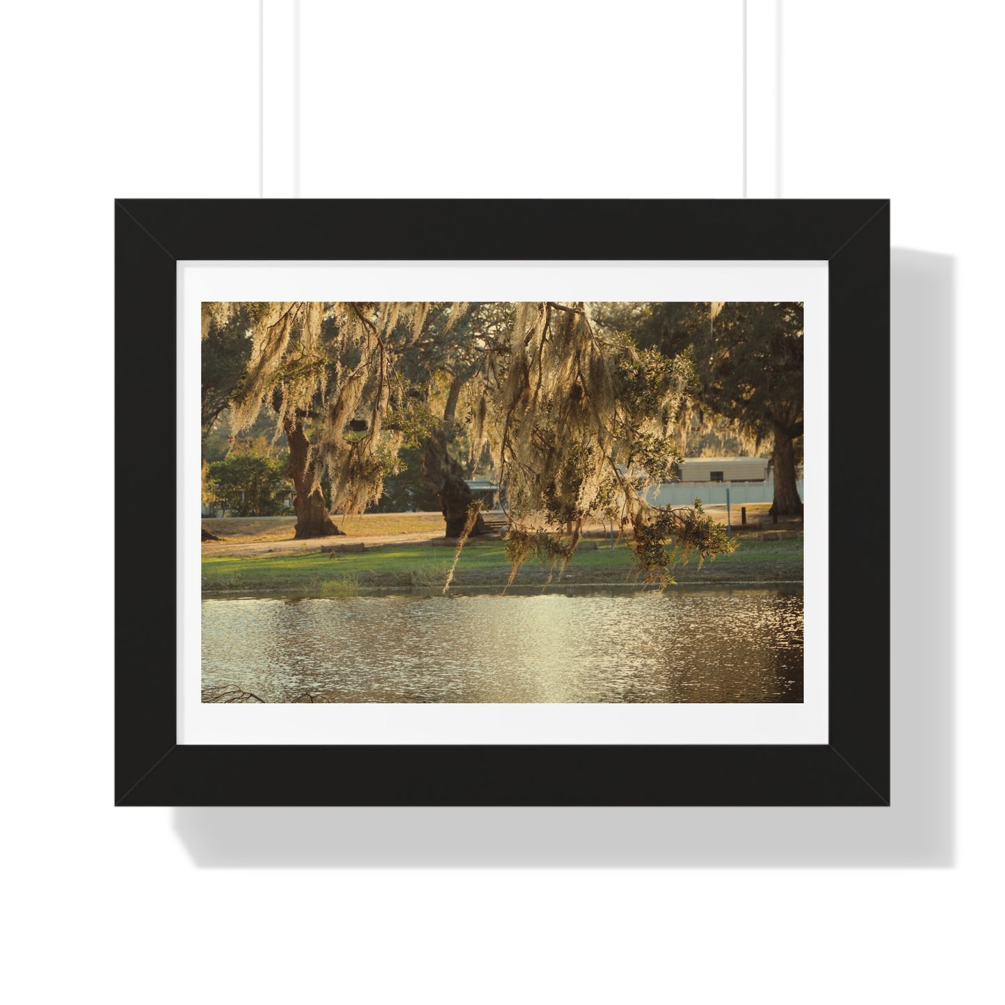 A Golden Park - Framed Horizontal Poster