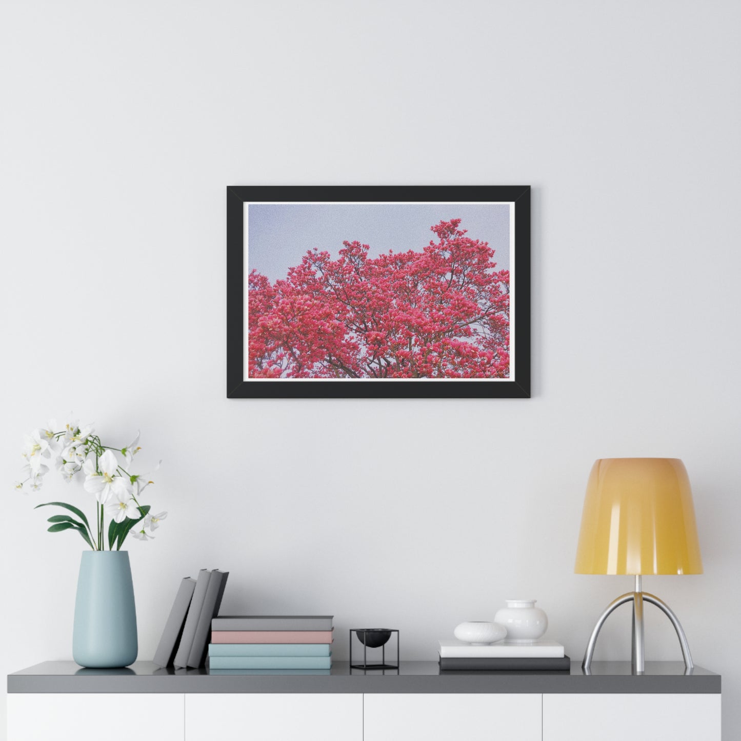 Blooming Pink - Framed Horizontal Poster