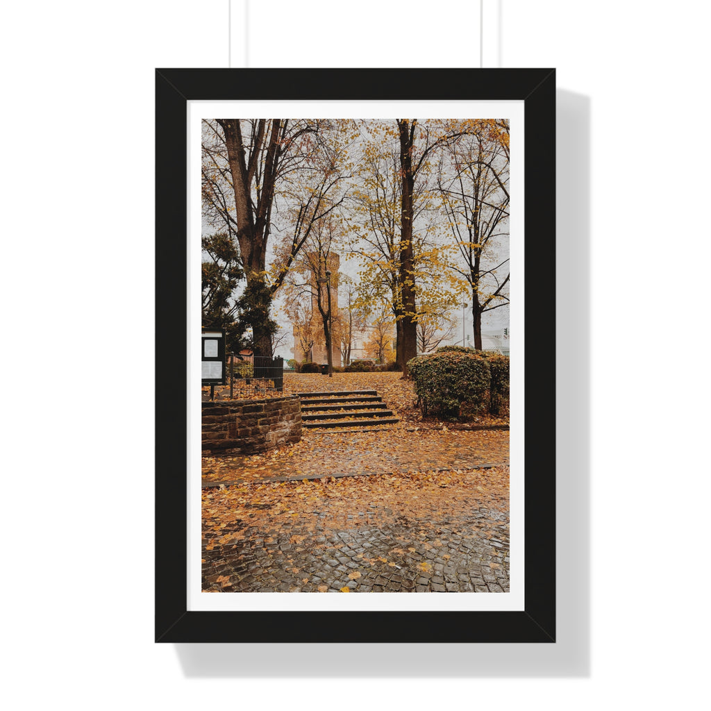 Fall in Germany - Framed Vertical Poster