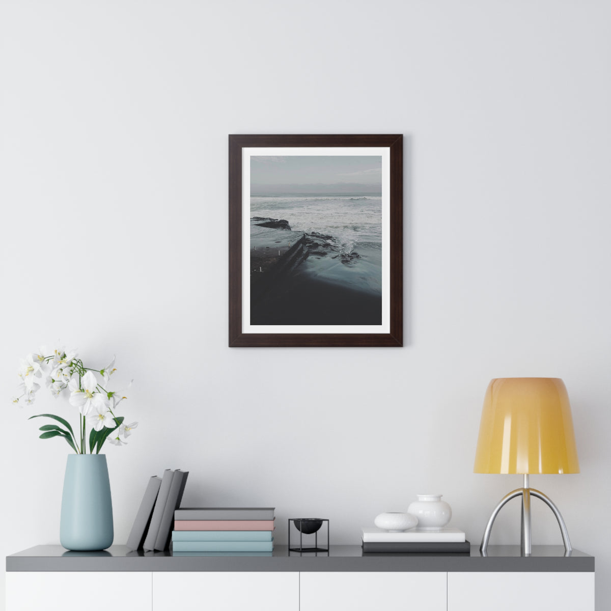 Deep Coast - Framed Vertical Poster